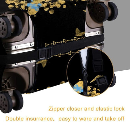 Travel Suitcase Protector African American Girl Elastic Protective Washable Luggage Cover With Concealed Zipper Suitable For 18-32 Inch(S (for 18-21 inch luggage))