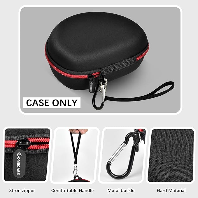 Headphone Case for Beats Solo 4/ for TOZO HT2/ for Glynzak/for Beats Studio Pro/for Beats Solo3/ for Beats Studio3 On-Ear Headphones, Foldable Bluetooth Wireless Headset (Extra Large) - Black