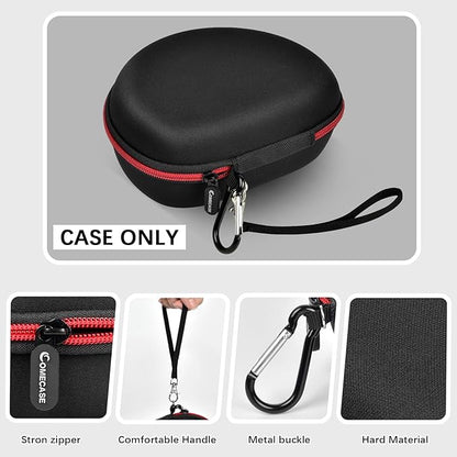 Headphone Case for Beats Solo 4/ for TOZO HT2/ for Glynzak/for Beats Studio Pro/for Beats Solo3/ for Beats Studio3 On-Ear Headphones, Foldable Bluetooth Wireless Headset (Extra Large) - Black