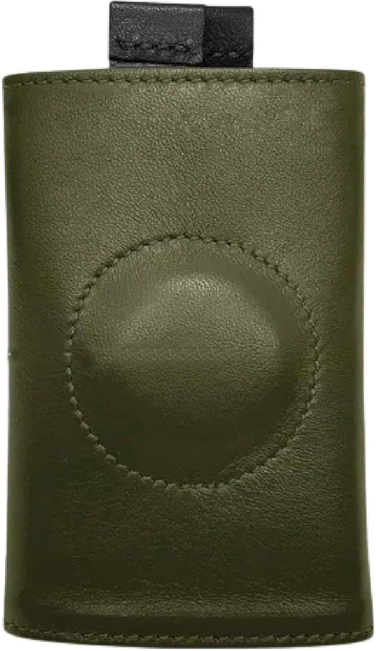 The Frenchie Co. - AirTag Speed Wallet - Ultra Slim Front Pocket Wallet with AirTag Holder - RFID Blocking Quick-Access Pull Tab - Full-Grain Italian Leather