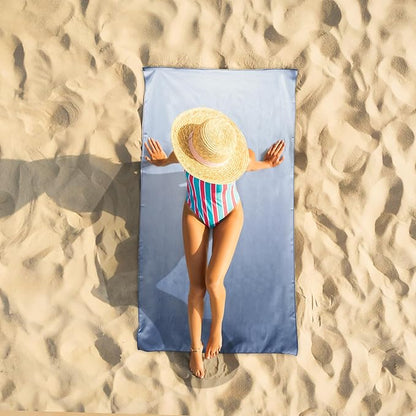 Camping Towel XL Size Microfiber Quick Dry Swimming Pool Beach Travel Body Towels(Navy Blue, 1 Pack XL)