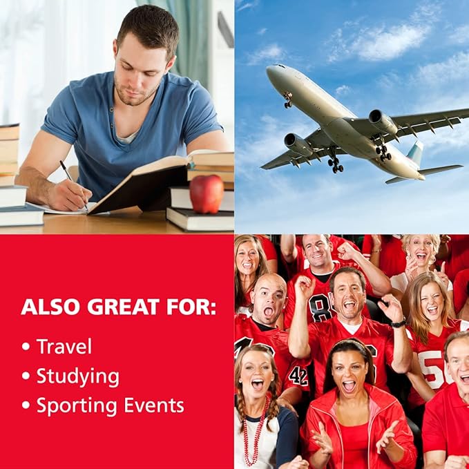 Acu-Life Foam Ear Plugs, 200 Pair for Sleeping, Snoring, Loud Noise, Traveling, Concerts, Construction, & Studying, NRR 32, Purple