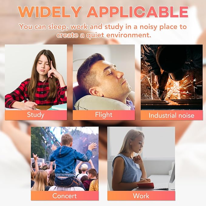 VOISEN Ear Plugs - 250 Pairs Noise Cancelling Ear Plugs for Sleeping, Snoring, Studying, Concerts & Traveling