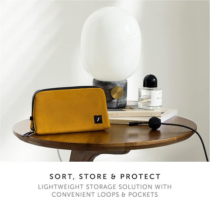 Native Union Stow Lite Organizer W.F.A Tech Organizer – Minimalist Travel Pouch Made of Recycled Materials for Everyday Accessory Storage & Protection – Stores Cables, Chargers & More (Kraft)