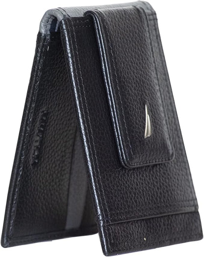 Nautica Men's Slim Wallet | Card Case | RFID Blocking | ID Window | Minimalist | Lightweight | Genuine Leather