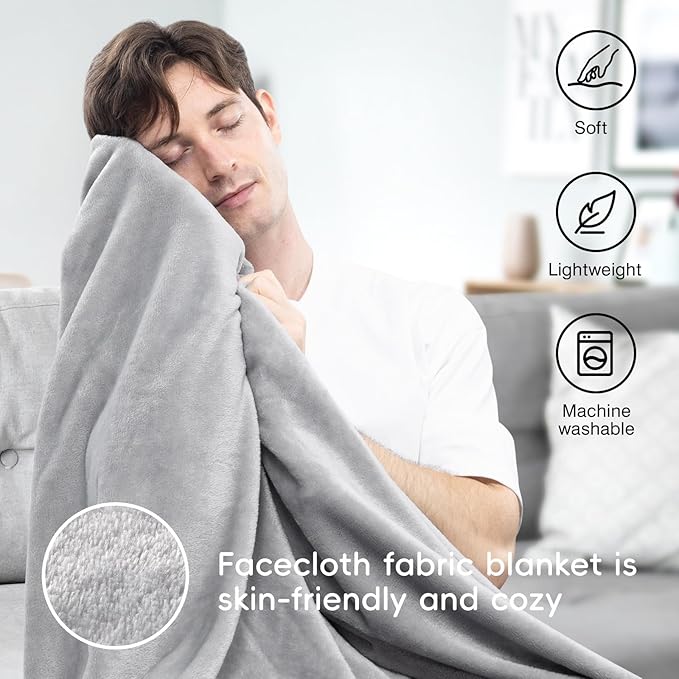 Neck Pillow and Blanket Set for Travel Memory Foam Design Models Pillows with Eye Mask and 50% More Storage Bag Traveling Essentials Plane Car Flight Rest Sleeping Use Adult, Light Gray