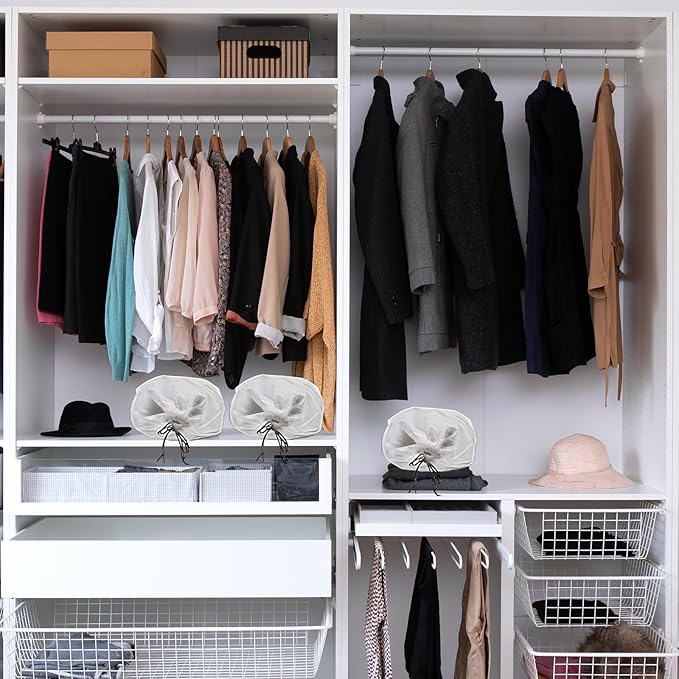 100 PCS Translucent Shoe Bags for Travel, Large Portable Shoe Bags with Drawstring, for Rainy Days Out (White)