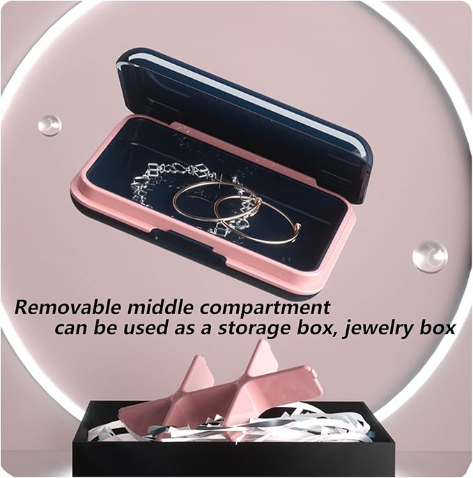 Pill Box Waterproof Travel Pill Case Portable Daily Pill Container Pill Holder Purse 6 Compartments Pocket Compact Medicine Organizer for Vitamin,Fish Oils,Supplements,Medication (Large Blue)