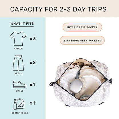 Jadyn Lola Travel Bag, Weekender/Overnight Duffel, Gym Tote Bag for Women, Men