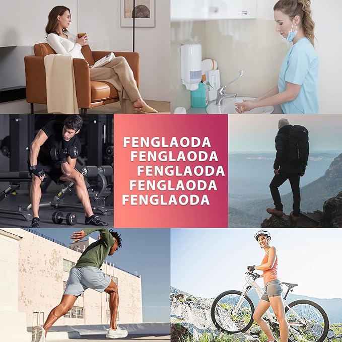 fenglaoda Compression Socks Women Men 6 Pairs, Knee High Best Support Circulation Socks for Running, Travel, Flight, Nurse