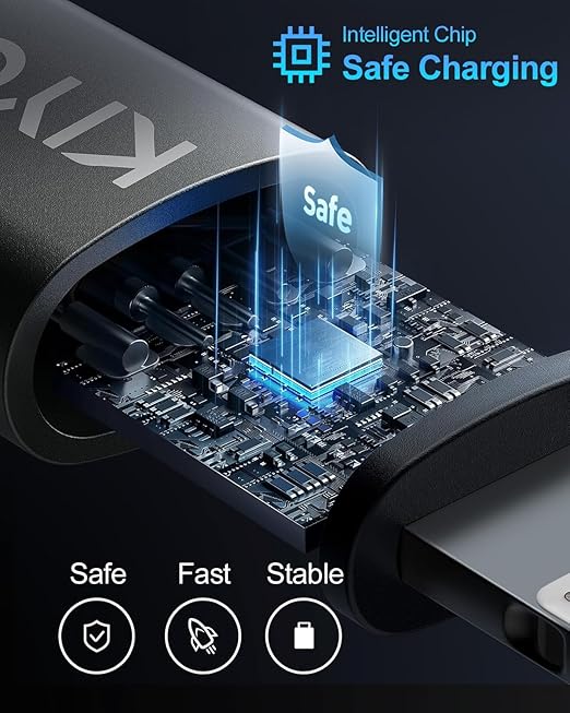 KIYODA USB A to USB C Cable 3FT/6FT, Coiled USB C Cable for Car, 66W USBC Cable Fast Charging 3A USB C iPhone Cable Compatible with iPhone 17/16/15/Samsung Galaxy S20 S10 Plus and More USB C Devices