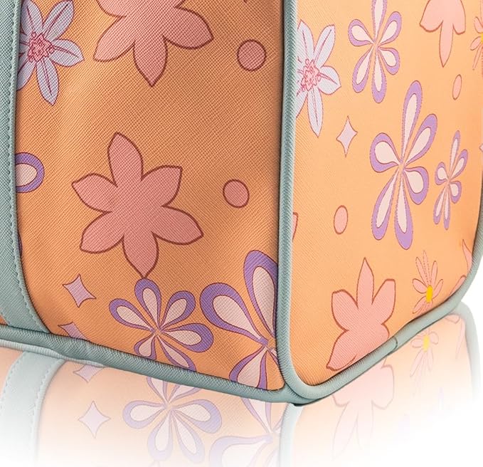 Disney Princess Mini Duffle Bag for Kids | Princess Travel Bag for Girls with Belle, Ariel, Tiana & More | Small Weekender Tote with Shoulder Strap | Ages 3+