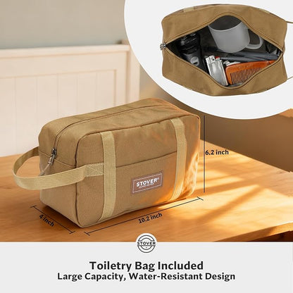 STOVER 100L Rolling Duffel Bag with Wheels, X-Large Durable Travel Duffle + Toiletry Bag, Heavy Duty, Packable with Shoulder Straps- Use as Luggage or Backpack (Camouflage)