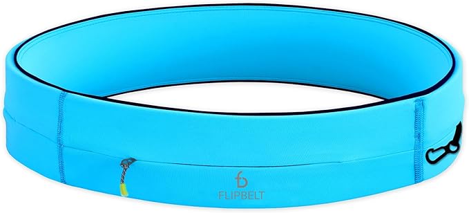 FlipBelt Zipper Running Belt, Waist Pack for Fitness and Running, US Company