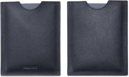HISCOW Minimalist Passport Sleeve - Italian Calfskin (Black)