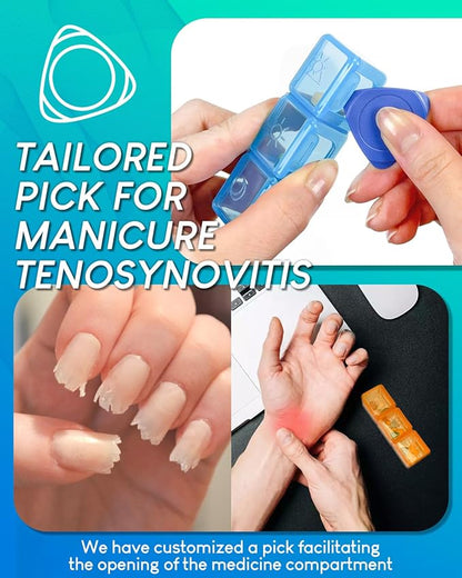 Monthly Pill Organizer 3 Times a Days, Friwole Medicine Organizer Box with Portable Hard Shell and Pill Cutter, 31 Day Pill Box with Monthly and Weekly Sticker (3 Times a Day)