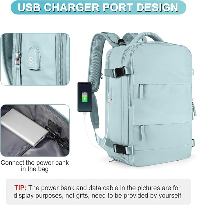 Personal Item Travel Backpack For Women Men Airline Approved Carry On Backpack Flight Approved Waterproof Sports Luggage Backpack Casual Daypack Small Hiking Backpack