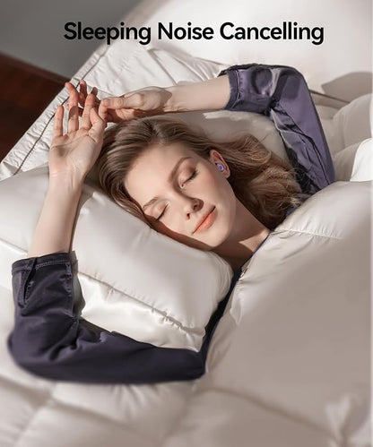 Ear Plugs for Sleeping Noise Cancelling 50dB Concert Earplugs for Noise Reduction Reusable Soft Silicone Ear Plugs for Snoring Shooting Work Motorcycle Airplane Musician with 7 Eartips Case Blue