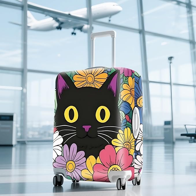 ANNA QUEEN Travel Luggage Cover Suitcase Protector Suitcase Cover Anti-Scratch,Stretchable Bag Cover Washable Durable Polyester