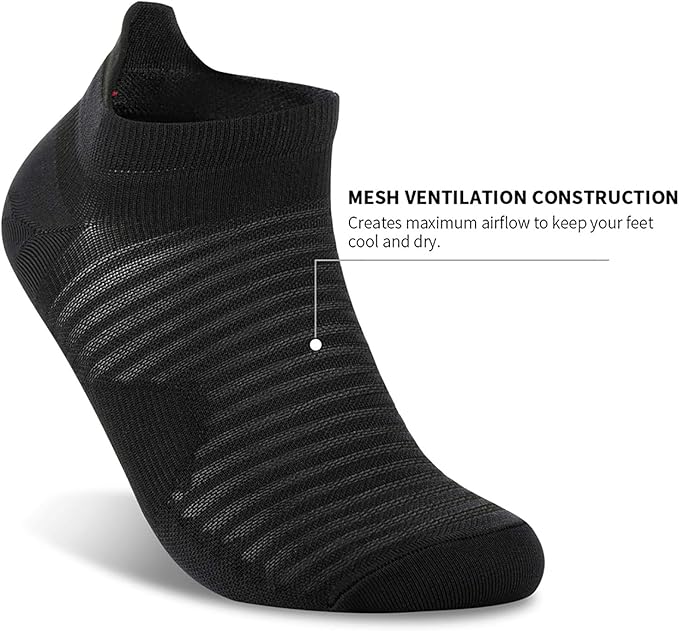 Compression Running Ankle Socks Low Cut(6 Pairs) for Men & Women