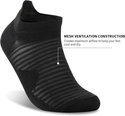 Compression Running Ankle Socks Low Cut(6 Pairs) for Men & Women