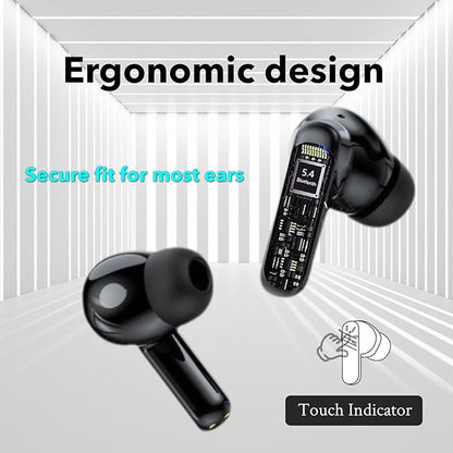 Wireless Earbuds, 30dB Noise Cancelling Earbuds,Ear Buds,Touchscreen Charging Case 2.01", 40H Total Playtime, Dual Dynamic Drivers, Stereo Sound for Sports