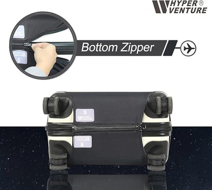 HYPER VENTURE Washable Luggage Cover - Fashion Suitcase Protector Fits 31-32 Inch Luggage (Color Dots, XL)