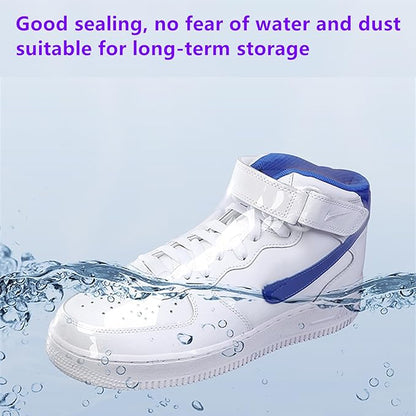 200-Pack Shoe Shrink Wrap Bags - 11x18 Inches Sneaker Heat Shrink Wrap for Men & Women - Shoe Organizer Bags to Prevent Sole Yellowing & Keep Dust Away (200), transparent