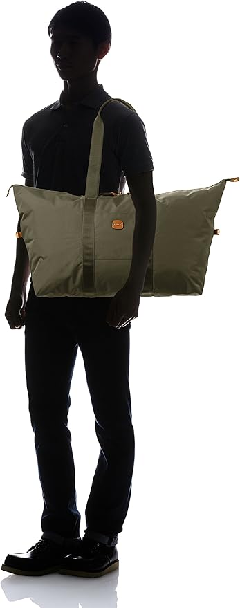 Bric's X-Bag/X-Travel 2.0 Overnight Weekender Folding Duffel Bag - 22" Carry On Bag - Olive