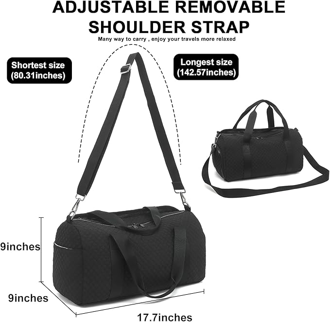 BLUBOON Duffle Bag Girls Kids Cute Gym Bag with Shoes Compartment & Wet Separation Waterproof Sports Overnight Travel Bag