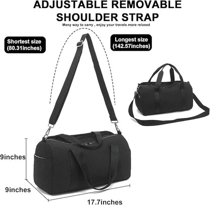 BLUBOON Duffle Bag Girls Kids Cute Gym Bag with Shoes Compartment & Wet Separation Waterproof Sports Overnight Travel Bag