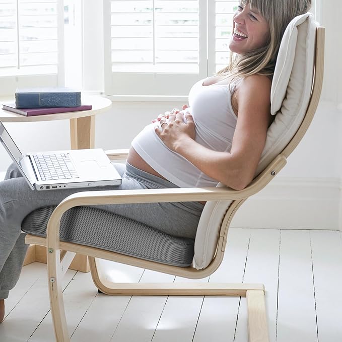 Benazcap Donut Pillow Seat Cushion for Tailbone Pain Relief, Memory Foam Hemorrhoid Pillow by Ergonomic for Coccyx, Sciatica, Pregnancy, Postpartum-Grey