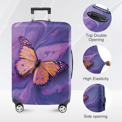 ANNA QUEEN Travel Luggage Cover Suitcase Protector Suitcase Cover Anti-Scratch,Stretchable Bag Cover Washable Durable Polyester