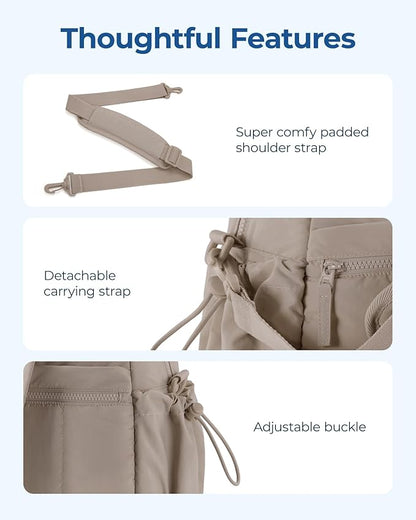 BAGSMART Gym Bag for Women, Duffle Bag for Travel with Wet Pocket, Lightweight Carry on Weekender Duffel, Water Resistant