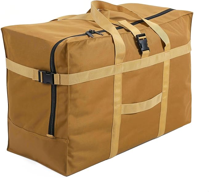 Arxus Large Duffel Bag, Waterproof Carry on Weekend Overnight Storage Bag over Luggage for Airline, Travel, Camping, Moving