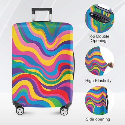 ANNA QUEEN Travel Luggage Cover Suitcase Protector Suitcase Cover Anti-Scratch,Stretchable Luggage Travel Bag Cover Washable