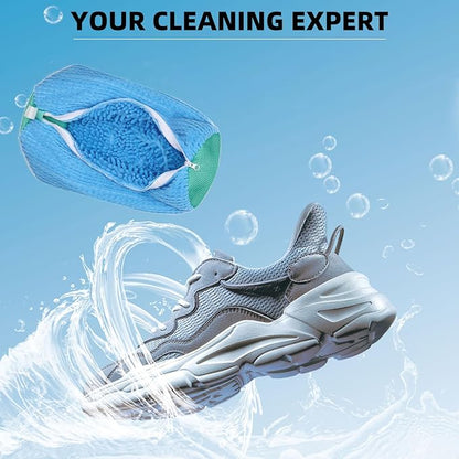 2-Packs Shoe Washing Bag for Washing Machine,Laundry Shoe Bag for Washer and Dryer Reusable Shoe Cleaning Bag