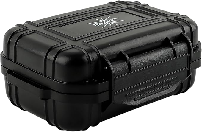 Linsoul Kiwi Ears SONICAP Waterproof Earbud Case,Hard Protective IEM Storage Box with EVA Lining,Hard Carrying Bag for Headphones,Earphone,Travel Carrying Case Fit for ZS10 Pro,Zero:2,EW300 (Black)