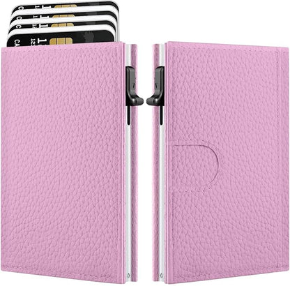 Women's Small Wallet - Sleek & Secure - RFID Blocking Compact Wallet with Slim Lightweight Pop Up Credit Card Holder, Premium Leather Capacity 11+ Cards Plus Cash & ID, Gift for Her