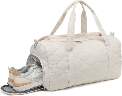 BLUBOON Duffle Bag Girls Kids Cute Gym Bag with Shoes Compartment & Wet Separation Waterproof Sports Overnight Travel Bag