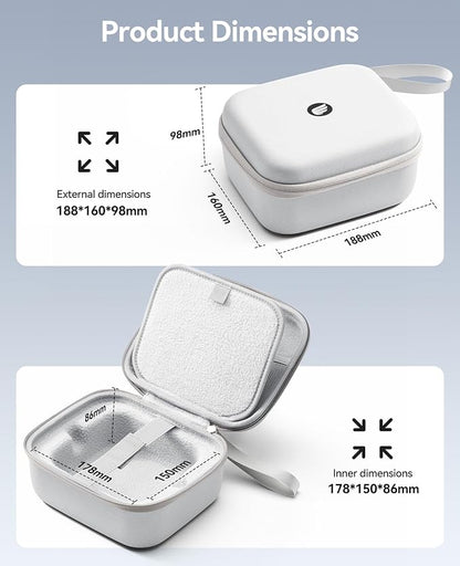 ORICO Protective Carrying Case for Apple 2024 Mac mini M4, M4 Pro, Portable Hard Shell Travel Storage Bag, Nylon Braided, Water Resistant (M)