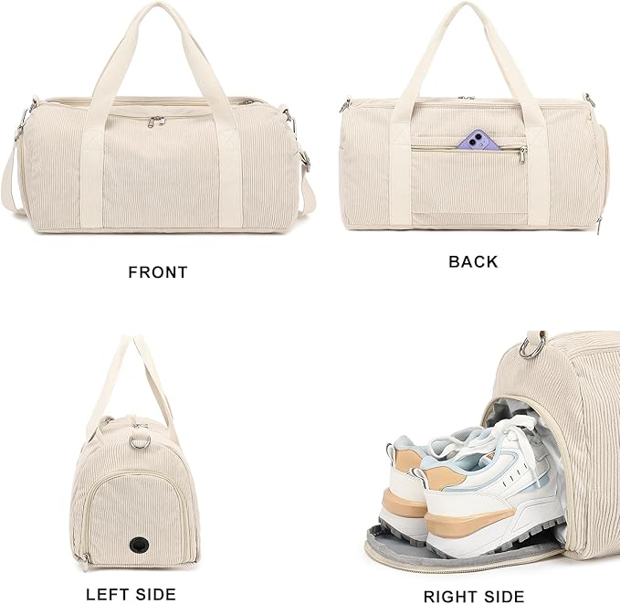 BLUBOON Duffle Bag Girls Kids Cute Gym Bag with Shoes Compartment & Wet Separation Waterproof Sports Overnight Travel Bag