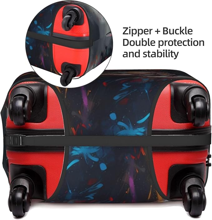 Luggage covers for suitcase luggage cover for Suitcase Washable Suitcase Protector Anti-scratch Suitcase cover Medium African American Afro Woman, stlye100