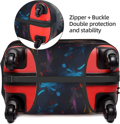 Suitcase protector cover tsa approved luggage cover for Suitcase Washable Suitcase Protector Anti-scratch Suitcase cover Large African American Afro Woman, stlye100