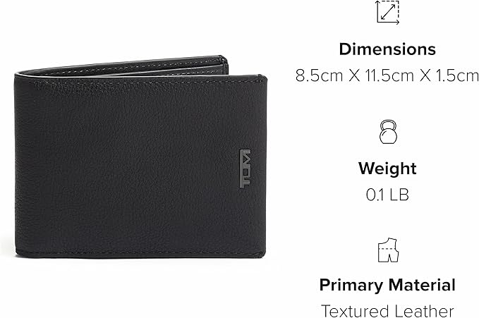 TUMI - Nassau Double Billfold Wallet - Men's Premium Leather Card Holder - RFID Protection