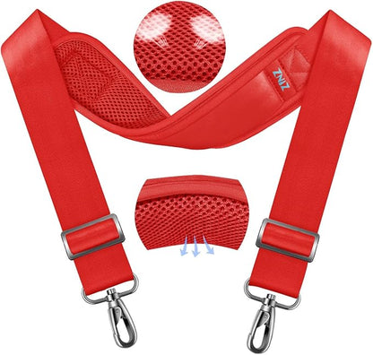 ZINZ 79.5" Universal Strap with Ultra-Thick Fixed Breathable Pad - Adjustable Heavy-Duty Shoulder Strap for Laptop, Crossbody, Luggage, Gym, Camera Bag and More - R01E01