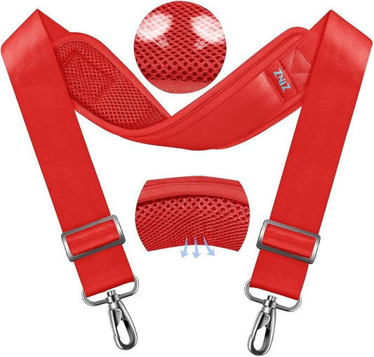 ZINZ 79.5" Universal Strap with Ultra-Thick Fixed Breathable Pad - Adjustable Heavy-Duty Shoulder Strap for Laptop, Crossbody, Luggage, Gym, Camera Bag and More - R01E01