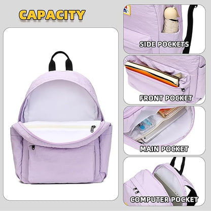 willikiva Kids Backpack for School Boys Girls Teens Toddler Backpack Waterproof Kindergarten Preschool Elementary Bookbag Children Travel Bag(Purple,Medium)