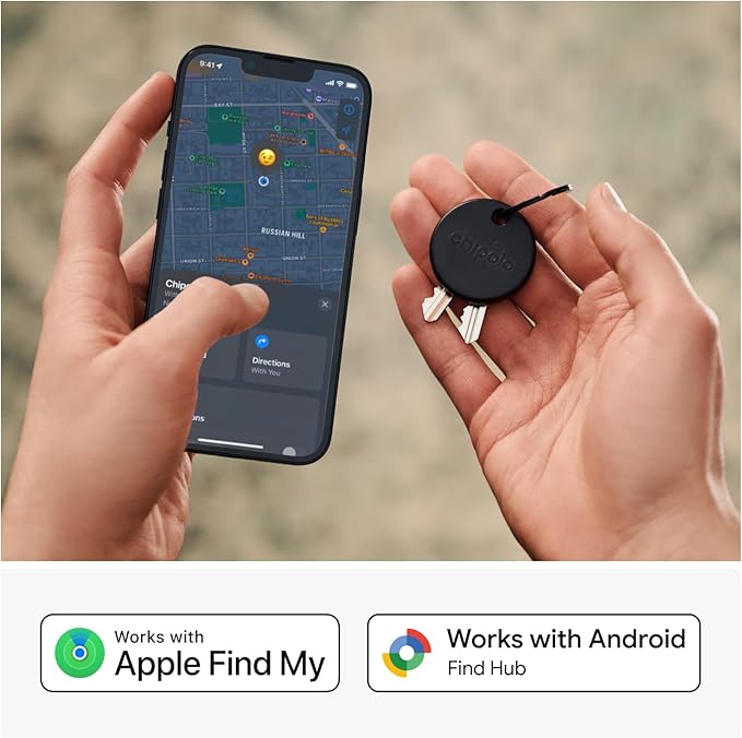 Chipolo POP Tracking Tag - Colorful, Compatible, Loud Bluetooth Tracker with Call Your Phone & Out of Range Alerts, Works with Apple Find My or Find Hub on Android - 4 Pack (Standard Mix)