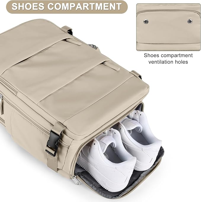 Large Travel Backpack For Women Men Airline Approved Carry On Backpack Flight Approved Waterproof Sports Luggage Backpack Casual Daypack Hiking Backpack